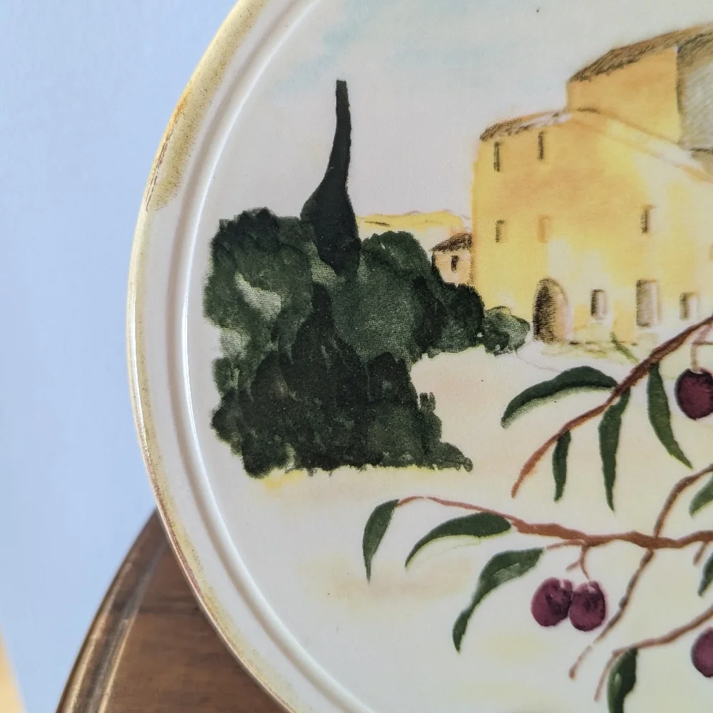 Italian Hand Painted Round Trivet